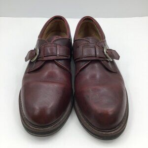 Vintage Men's 11 Toulon Amazonas Burgundy Shoes Monk Strap Leather Punk Gothic